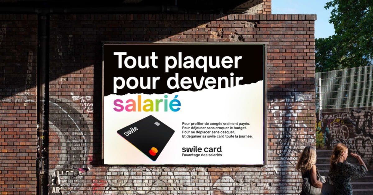 Affiche « Tout plaquer pour devenir salarié ».